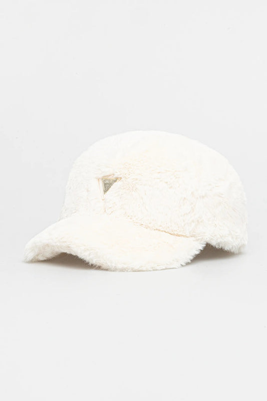 GUESS FAUX FUR BASEBALL CAP