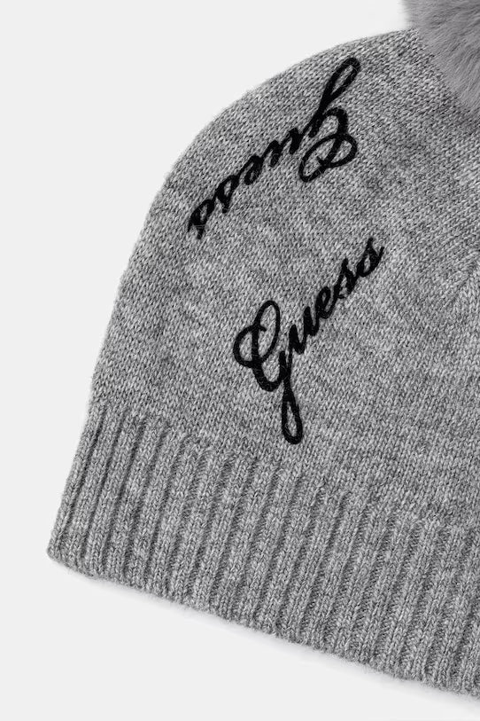 GUESS KIDS KNIITED HAT WITH POM POM