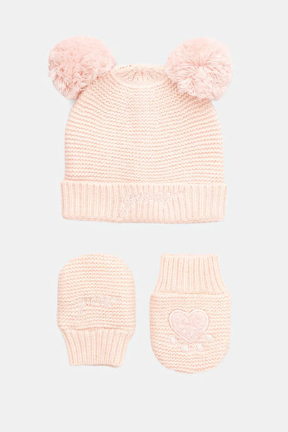 GUESS KIDS SET SWEATER HAT & MITTENS