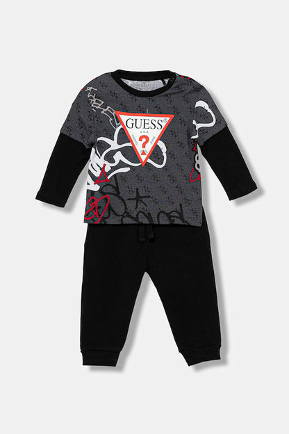 GUESS JEANS SET ACTIVE TOP SWEATER & PANTS