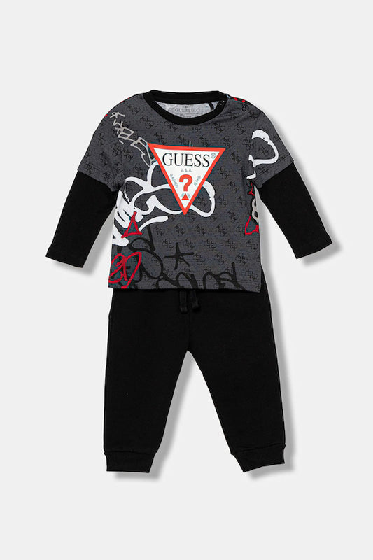 GUESS JEANS SET ACTIVE TOP SWEATER & PANTS