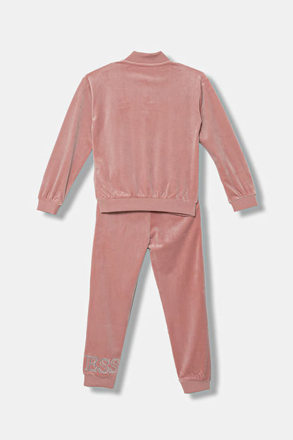 GUESS JEANS GIRLS VELVET ACTIVE TOP & PANTS