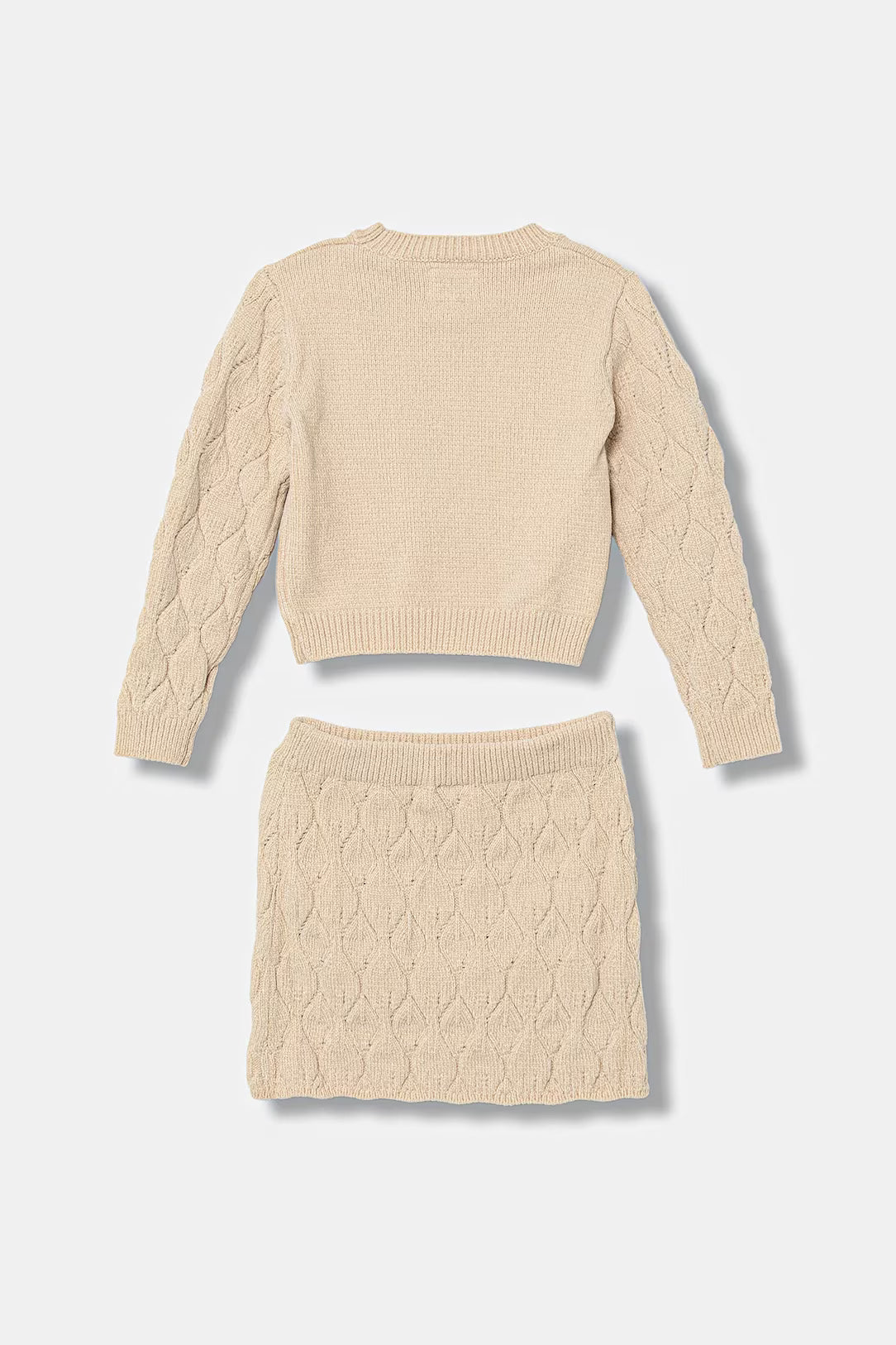 GUESS KIDS SET KNITTED SWEATER & SKIRT