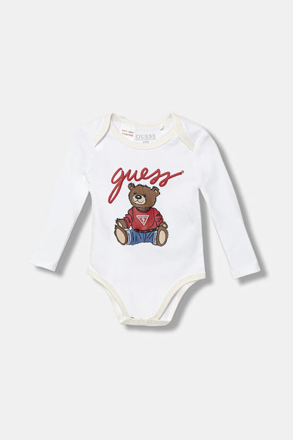 GUESS KIDS SET HOODED TOP & LS BODY & PANTS