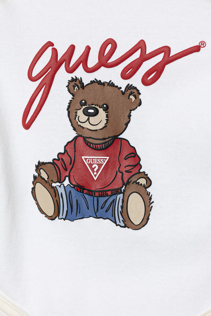 GUESS KIDS SET HOODED TOP & LS BODY & PANTS