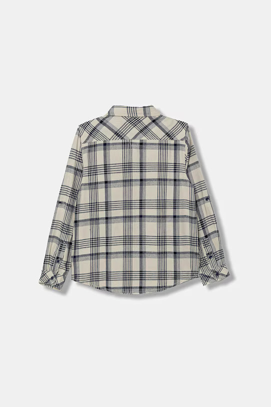 GUESS LS ADJUSTABLE SLEEVES CHECK FLANNEL
