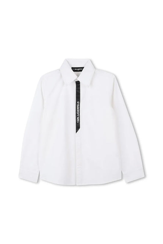 KARL LAGERFELD SHIRT WITH APPLIQUE