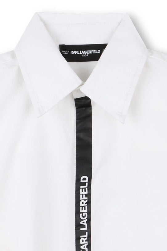 KARL LAGERFELD SHIRT WITH APPLIQUE