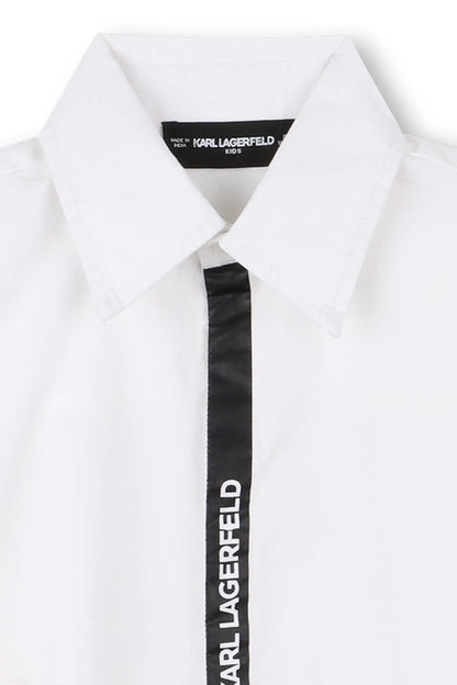 KARL LAGERFELD SHIRT WITH APPLIQUE