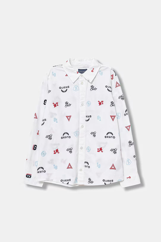 GUESS JEANS OXFORD ADJUSTABLE LS SHIRT