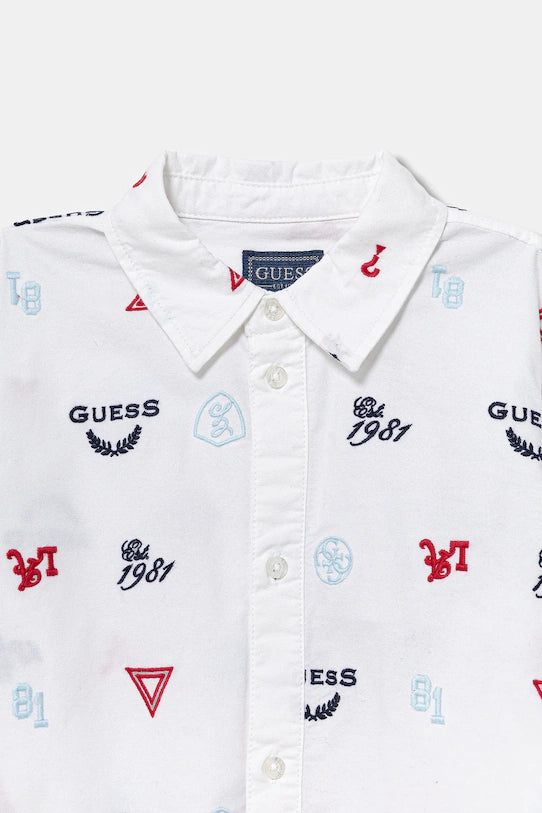 GUESS JEANS OXFORD ADJUSTABLE LS SHIRT
