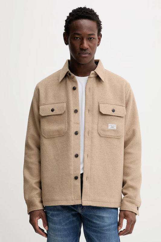GUESS JEANS WOOL BLEND OVERSHIRT
