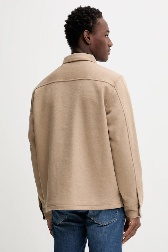 GUESS JEANS WOOL BLEND OVERSHIRT