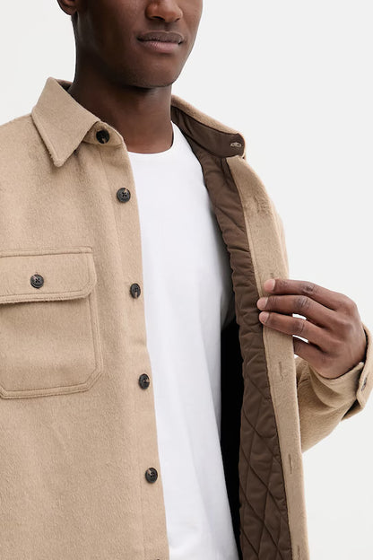 GUESS JEANS WOOL BLEND OVERSHIRT