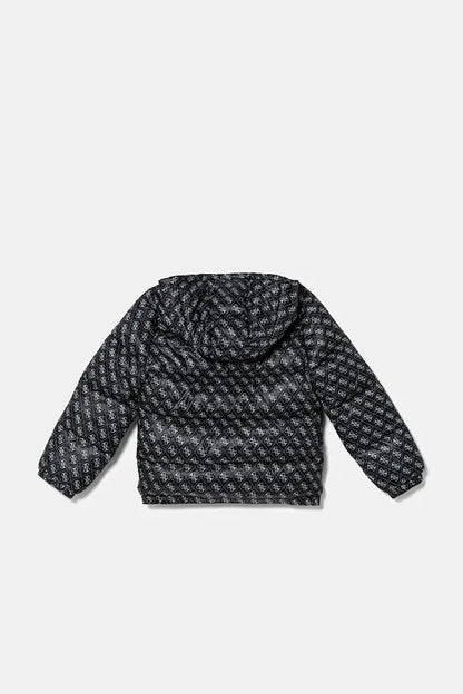 GUESS KIDS LOGO PADDED HOODED JACKET