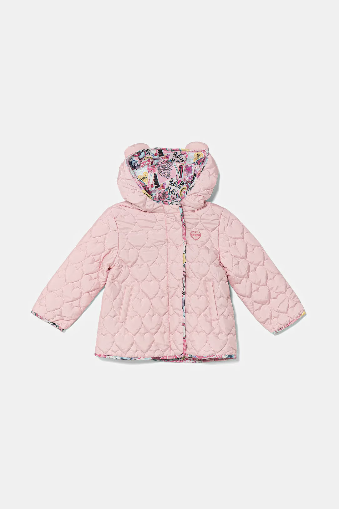 GUESS PADDED HOODED JACKET