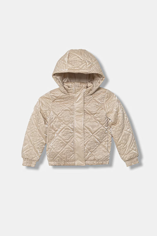 GUESS JEANS GIRLS HOODED PADDED PUFFER JACKET