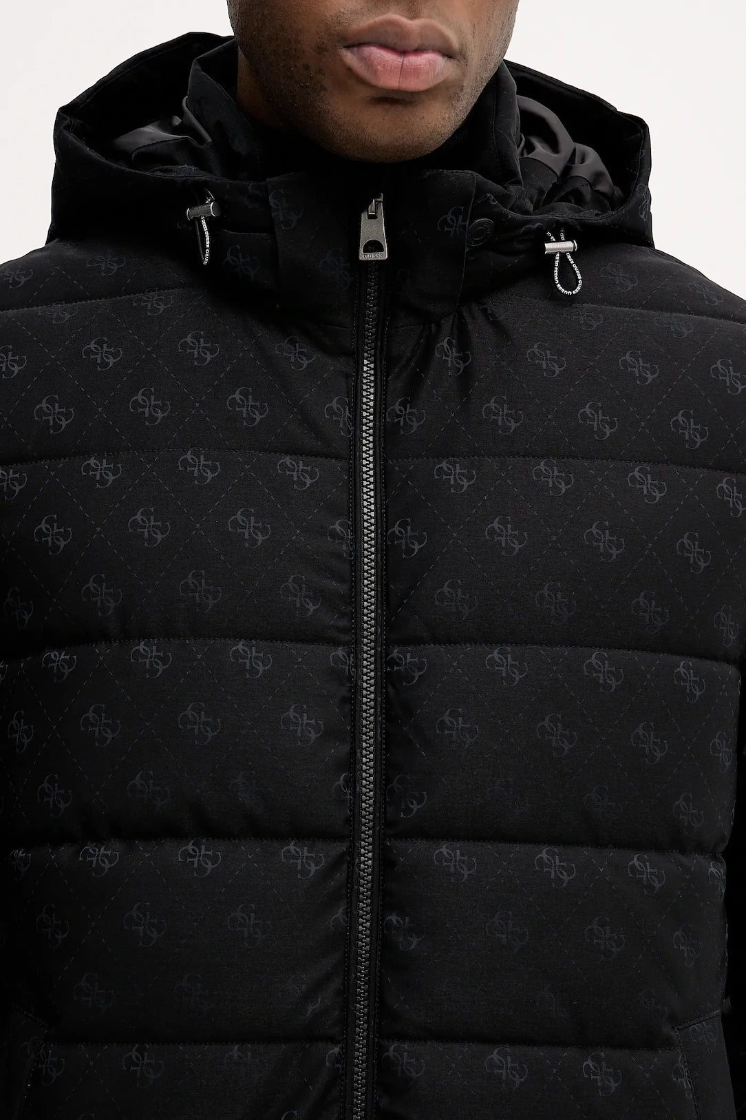 GUESS JEANS MONOGRAM PUFFER JACKET