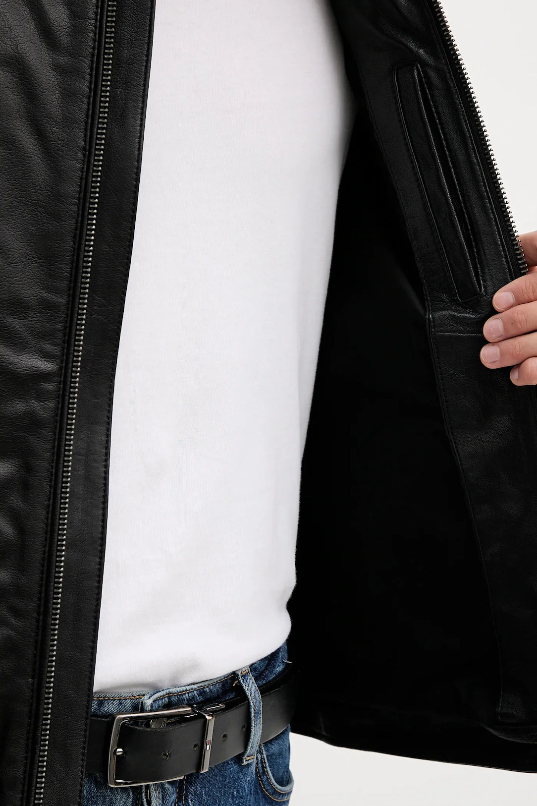 PEPE JEANS MAN JOEY LEATHER JACKET