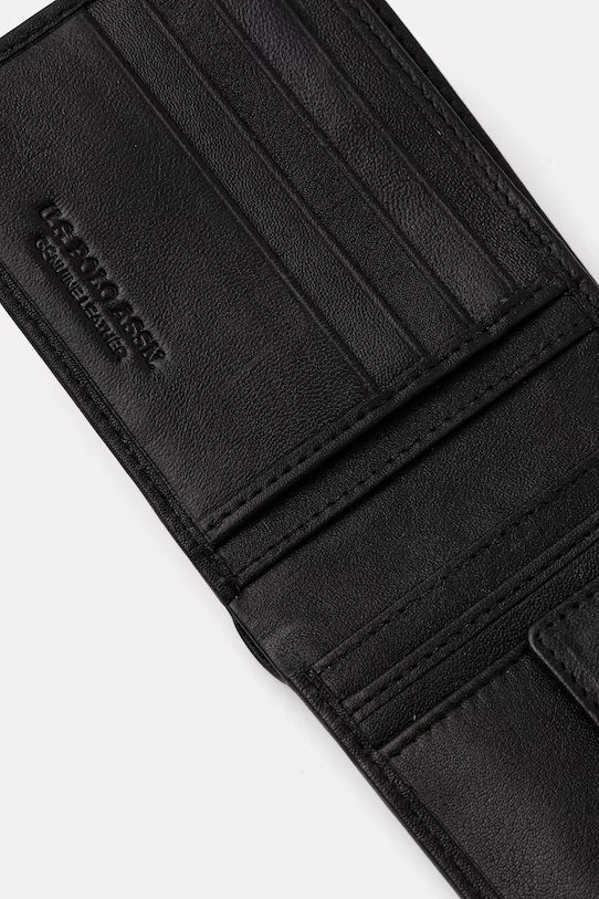 U.S POLO ASSN LAWRENCE LEATHER WALLET & BELT SET