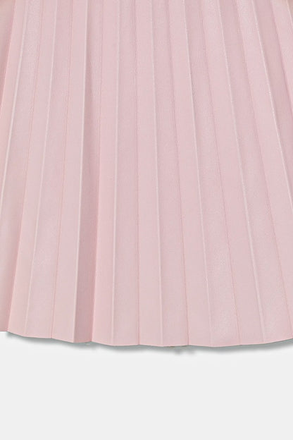 GUESS GIRLS PU LEATHER PLEATED SKIRT