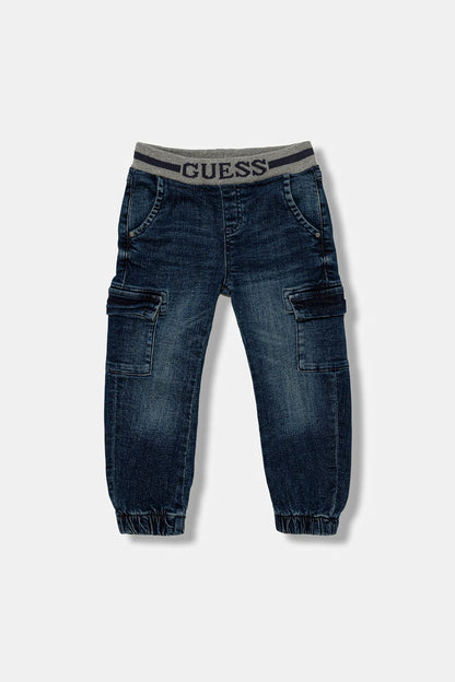 GUESS JEANS BOY COMFORT DENIM CARGO PANTS