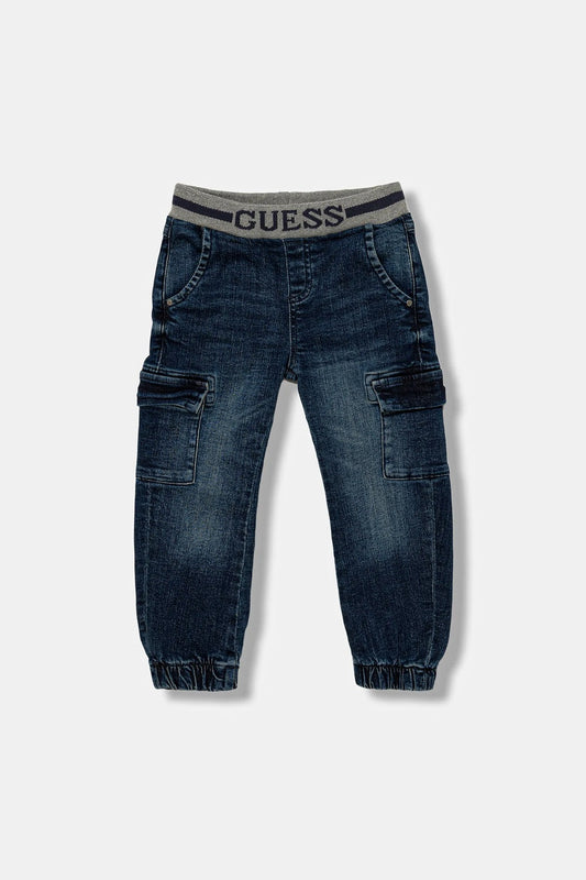 GUESS JEANS BOY COMFORT DENIM CARGO PANTS