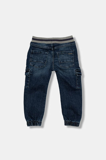 GUESS JEANS BOY COMFORT DENIM CARGO PANTS