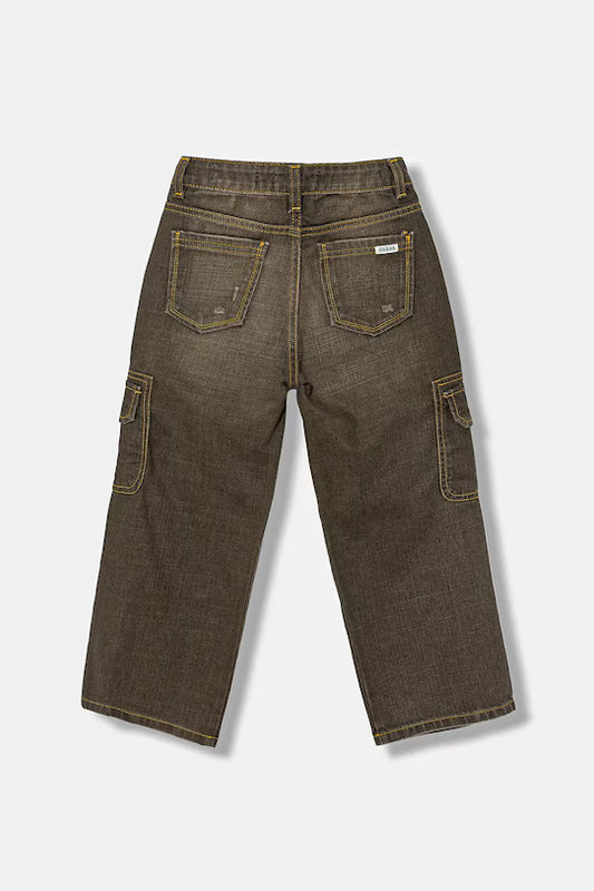 GUESS JEANS KIDS OVERSIZED CARGO PANTS