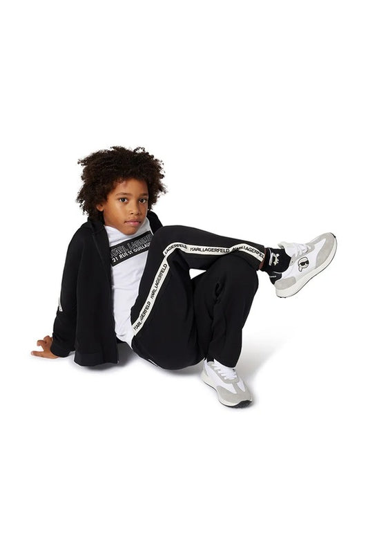 KARL LAGERFELD KIDS SIDE LOGO TAPE JOGGING TROUSER