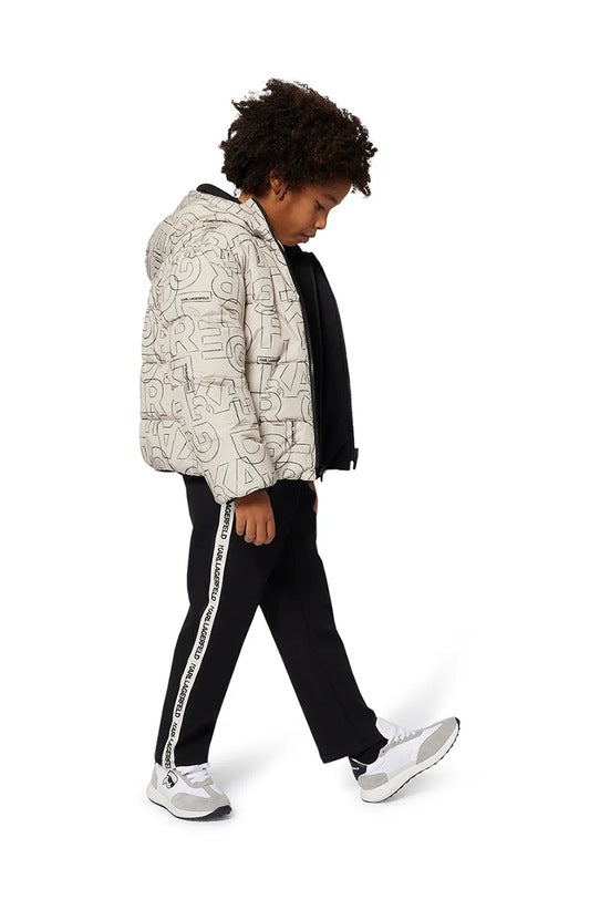 KARL LAGERFELD KIDS SIDE LOGO TAPE JOGGING TROUSER