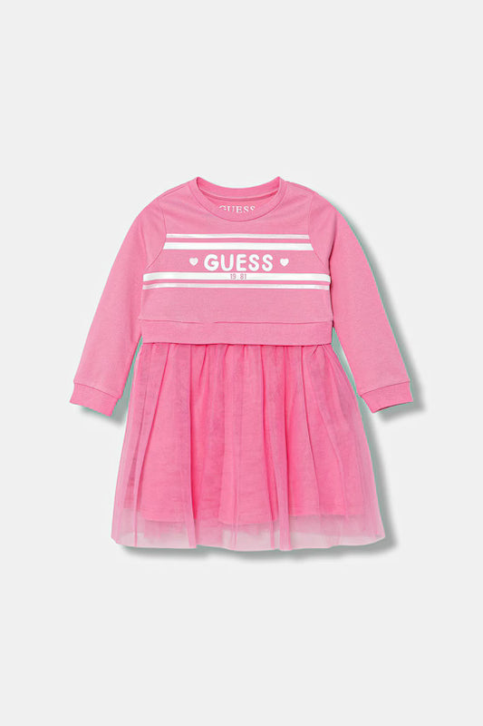 GUESS FIT &FLARE MIDI DRESS