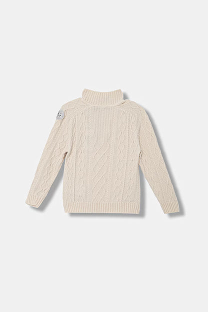 GUESS JEANS BOYS KNITTED HALF ZIP SWEATER