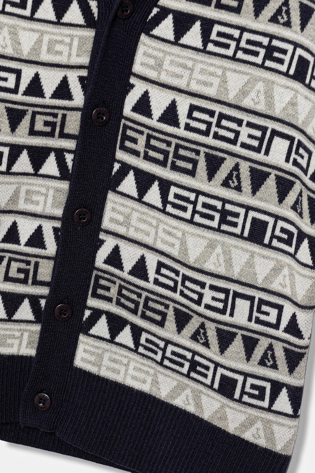 GUESS KIDS MULTILOGO LS KNITTED CARDIGAN