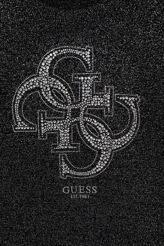 GUESS LS STRASS APPLIQUE KNITTED PULLOVER