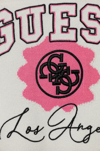 GUESS KNITTED APPLIQUE PULLOVER