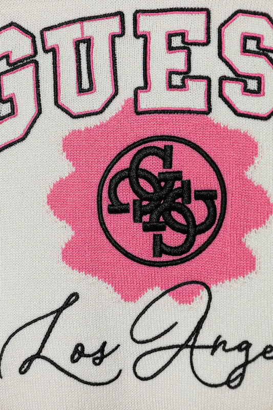 GUESS KNITTED APPLIQUE PULLOVER