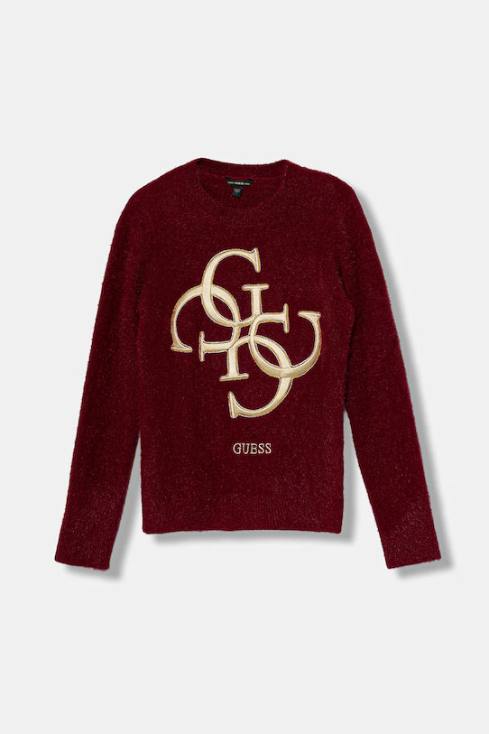 GUESS KIDS LS KNITTED LOGO PULLOVER