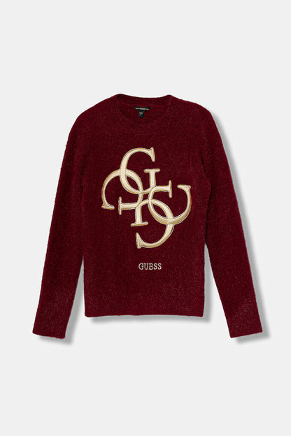 GUESS KIDS LS KNITTED LOGO PULLOVER