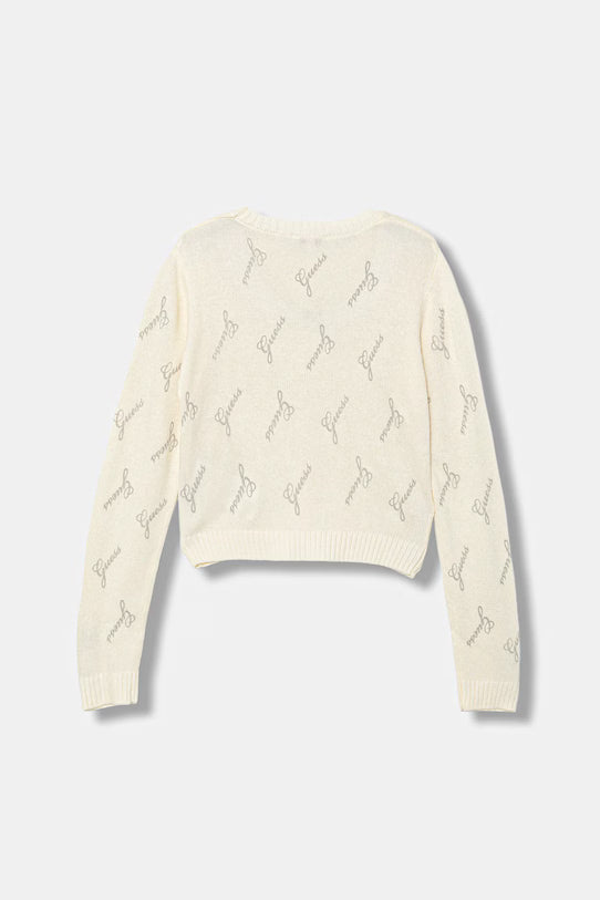 GUESS JEANS KNITTED LOGO SWEATSHIRT