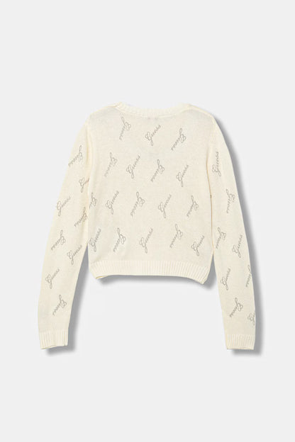 GUESS JEANS KNITTED LOGO SWEATSHIRT