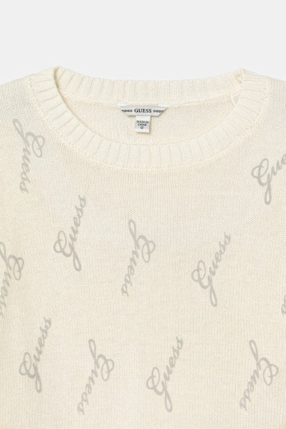 GUESS JEANS KNITTED LOGO SWEATSHIRT