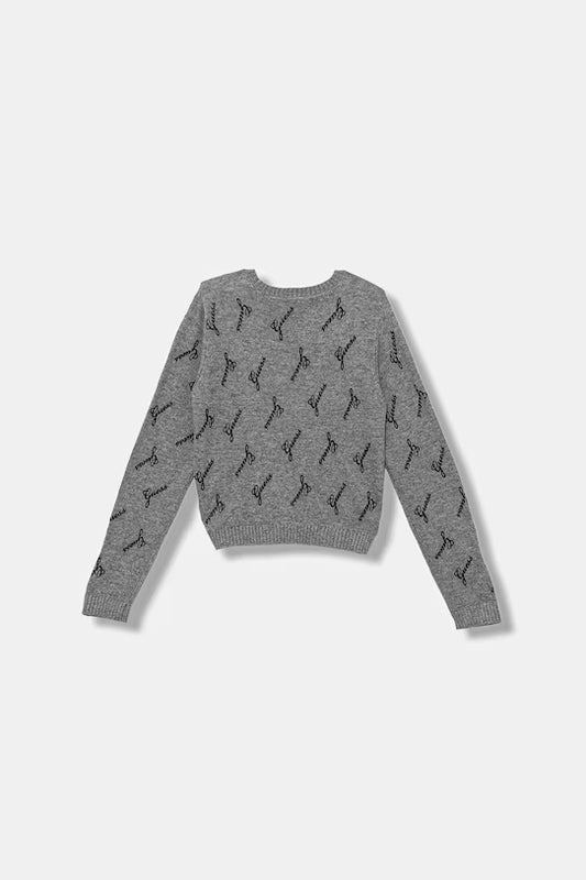 GUESS JEANS KNITTED LOGO SWEATSHIRT