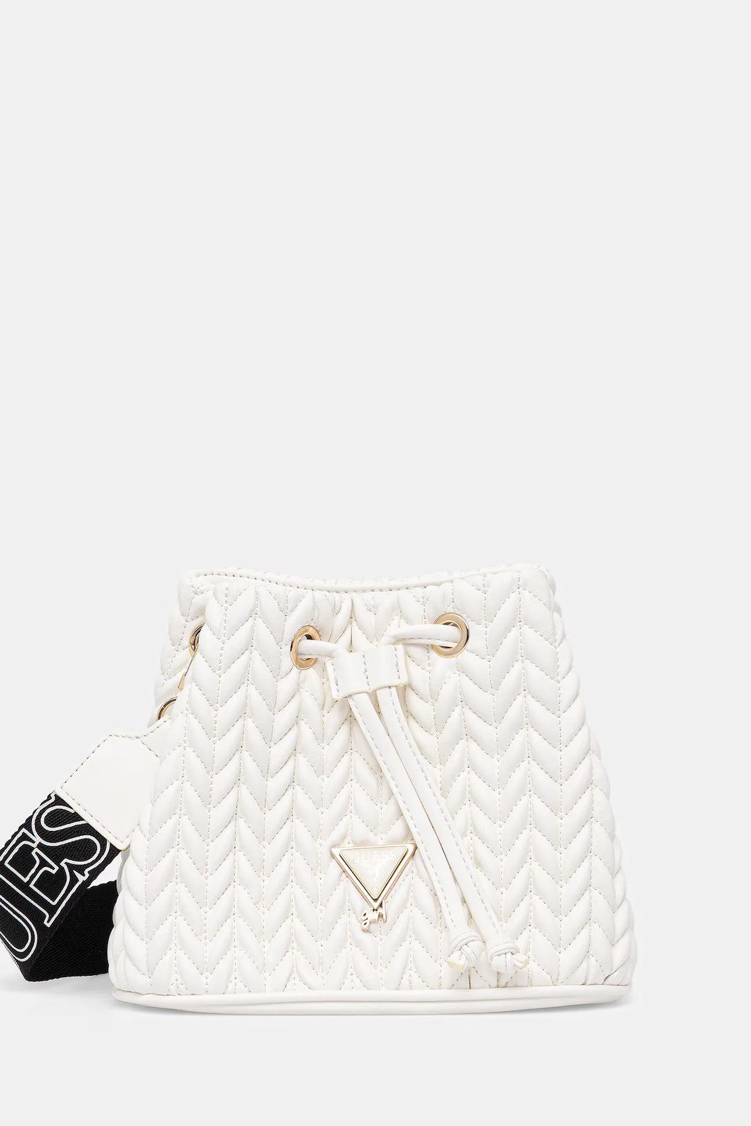 GUESS QUILTED MINI BUCKET BAG