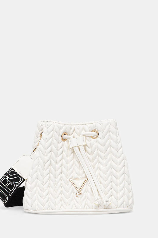 GUESS QUILTED MINI BUCKET BAG