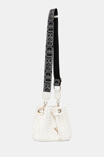 GUESS QUILTED MINI BUCKET BAG