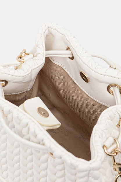 GUESS QUILTED MINI BUCKET BAG