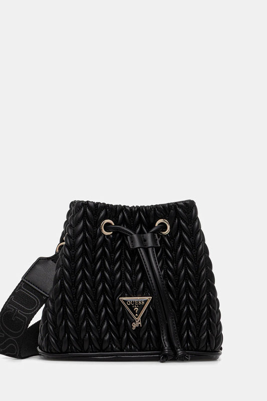 GUESS QUILTED MINI BUCKET BAG