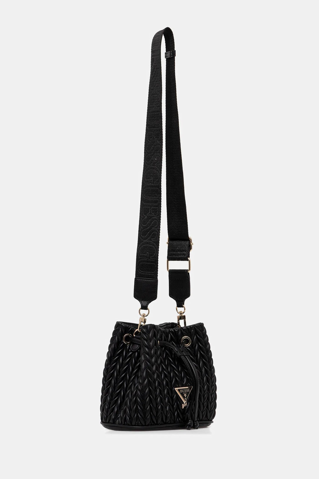 GUESS QUILTED MINI BUCKET BAG