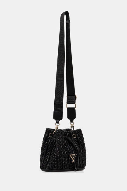 GUESS QUILTED MINI BUCKET BAG